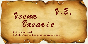 Vesna Basarić vizit kartica